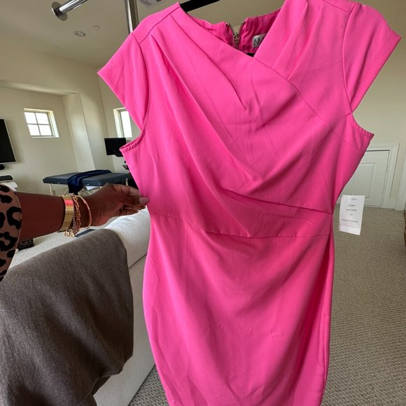 NWT Neiman Marcus Midi Work Dress Perfect for the office Sz 12 - Picture 6 of 6